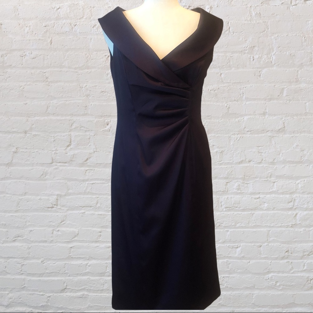 NWT Evan Picone Plum Satin Dress